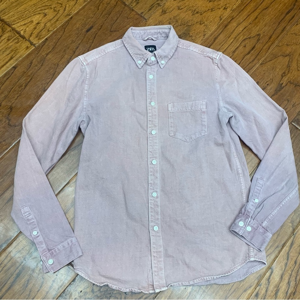 Zara men’s casual button down shirt